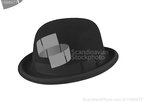 Image of Black hat on the white background