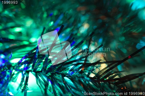 Image of Abstraction blue Christmas background