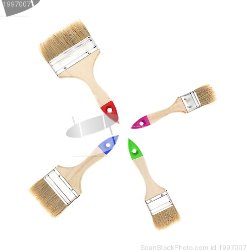 Image of Paintbrush brushing paint