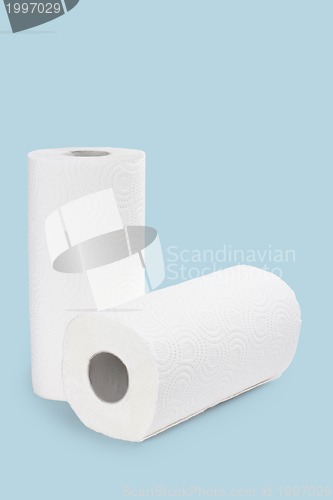 Image of two roll of toilet towel