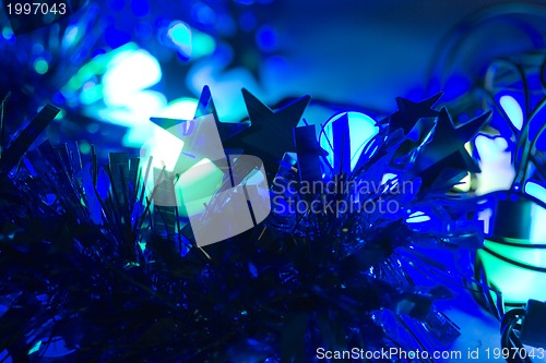 Image of Blue lights background