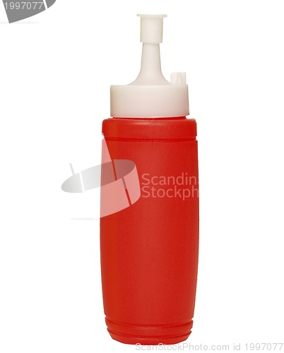 Image of Ketchup bottle isolated on a white background