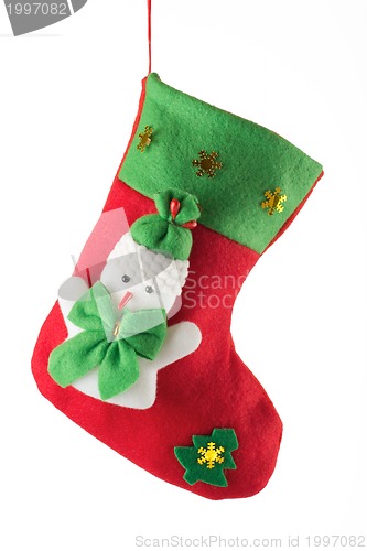 Image of Santa's red stocking