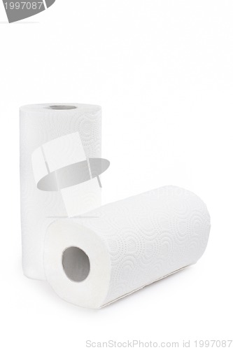 Image of two roll of toilet towel
