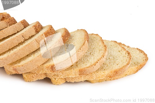 Image of The sliced bread isolated on white background