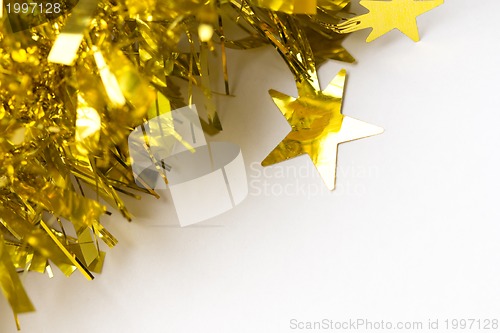 Image of Gold abstract holiday lights background