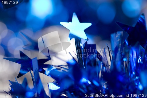 Image of blue christmas background