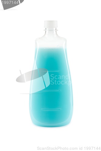 Image of Blue shampoo bottle