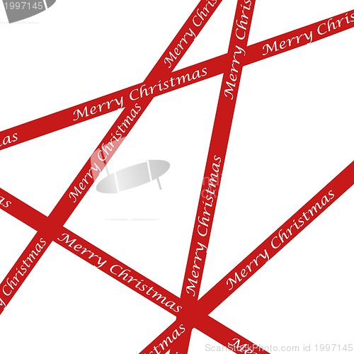 Image of red christmas ribbons