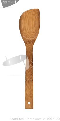 Image of wooden kitchen devices isolated on the white