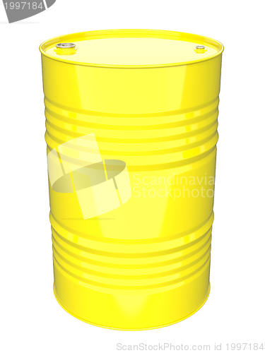 Image of Industrial Barrel. Isolated on White.