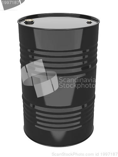 Image of Industrial Barrel. Isolated on White.