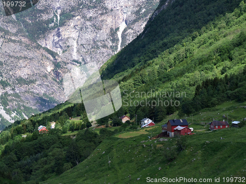 Image of Mountain village in Scandinavia