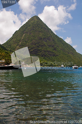 Image of The Pitons in Saint Lucia