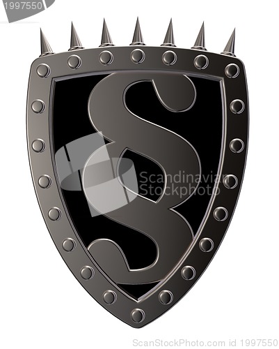 Image of shield with paragraph symbol