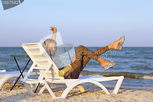 Image of Joyful teenage girl