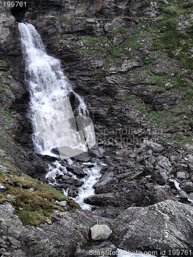 Image of Waterfall and rocks in Norway