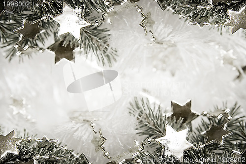 Image of Silver stars background