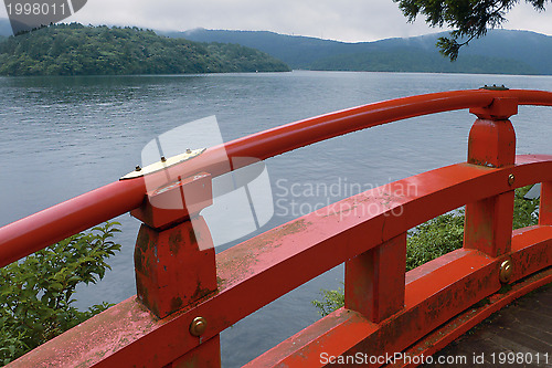 Image of lake Ashi, Japan