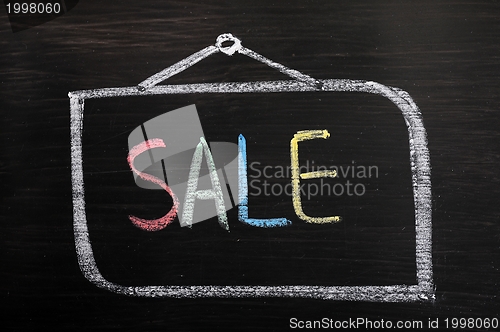 Image of Sale written blackboard