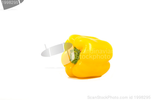 Image of Yellow Paprika On White