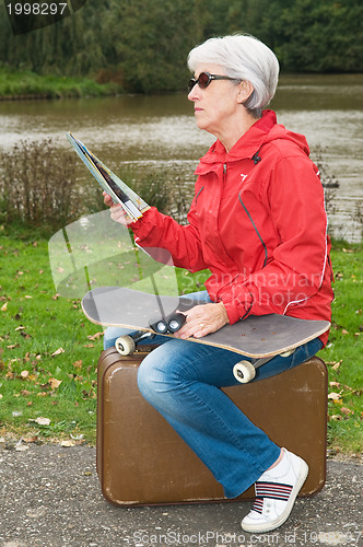 Image of Modern Senior On Holiday