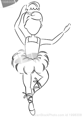 Image of Young ballerina