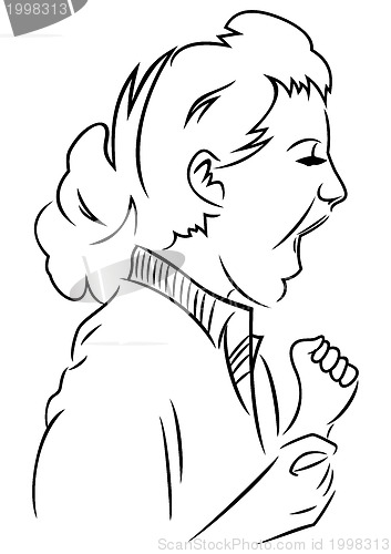 Image of Woman get loud