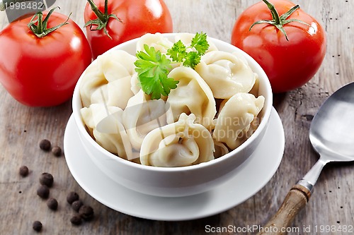 Image of dumplings russian pelmeni