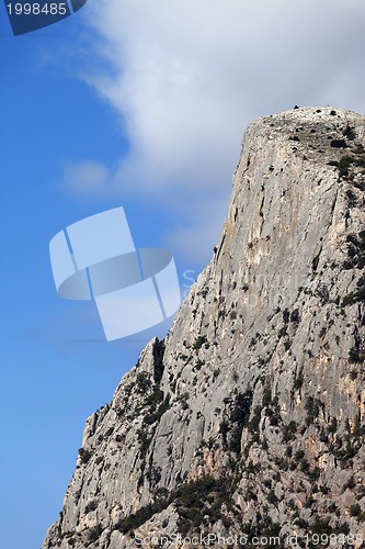 Image of Crimean rocks. Mount Kush-Kaya. Ukraine.