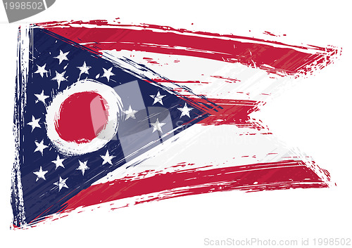 Image of Grunge Ohio flag