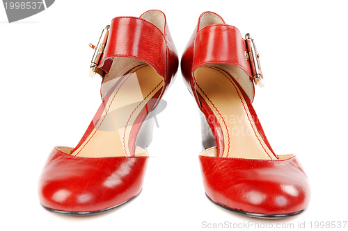 Image of Fashionable women's red shoes