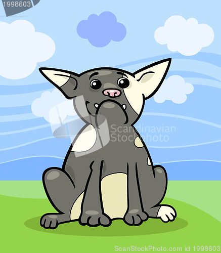 Image of french bulldog cartoon illustration