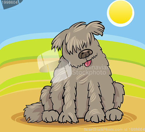 Image of newfoundland dog cartoon illustration