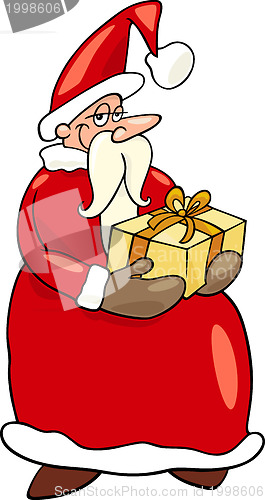 Image of santa claus christmas cartoon illustration