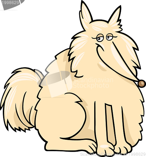 Image of eskimo dog cartoon illustration