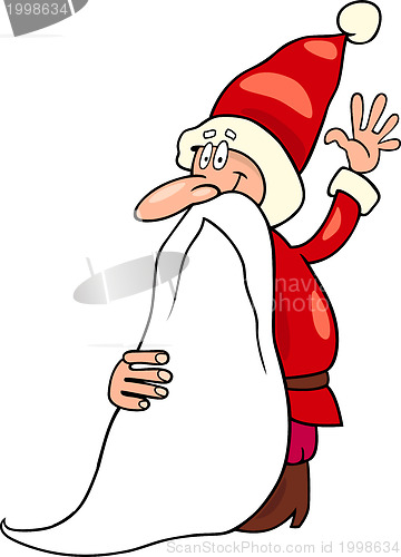 Image of santa claus christmas cartoon illustration