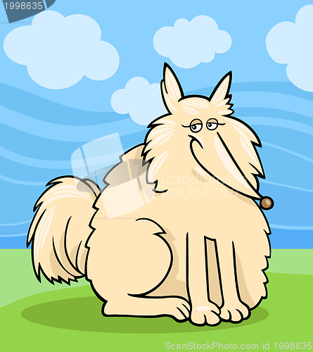 Image of eskimo dog cartoon illustration