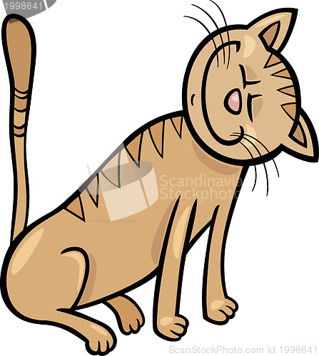 Image of happy cat cartoon illustration