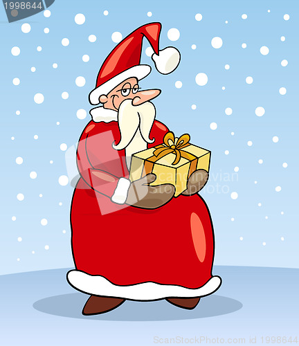 Image of santa claus christmas cartoon illustration