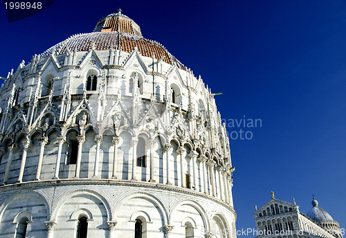 Image of Piazza dei Miracoli in Pisa after a Snowstorm