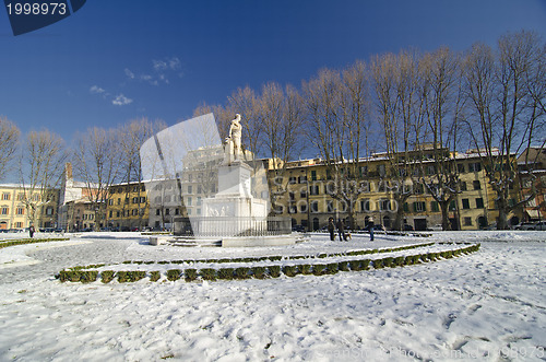 Image of Pisa after a Snowstorm