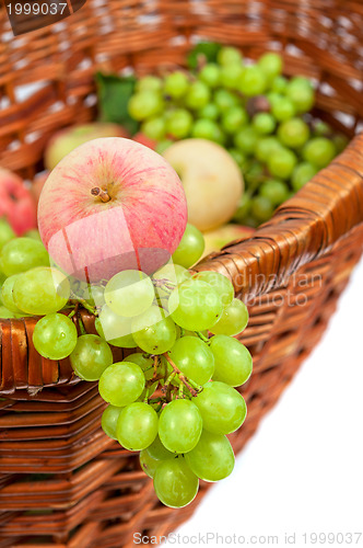 Image of apples and grapes