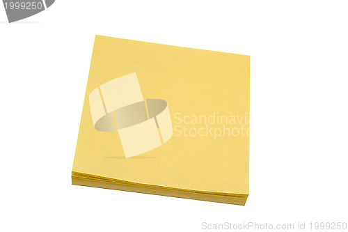 Image of Yellow memo pape
