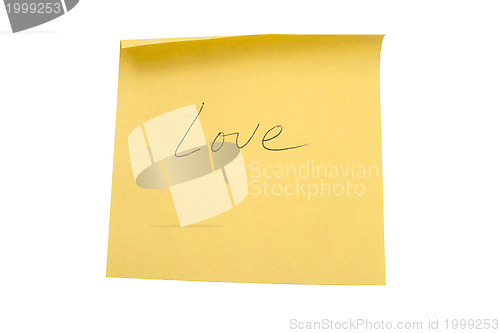 Image of Yellow memo paper