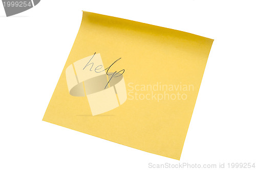 Image of Yellow memo paper