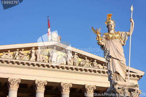 Image of The Austrian Parliament in Vienna, Austria