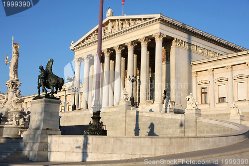 Image of The Austrian Parliament in Vienna, Austria