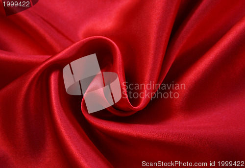 Image of Smooth Red Silk as background