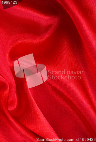 Image of Smooth Red Silk as background